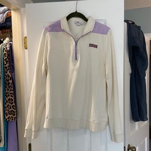 Vineyard Vines Shepherd Shirt Lavender/Cream GUC